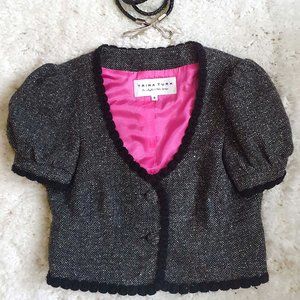 NWOT Trina Turk Cropped Fitted Jacket Size 6